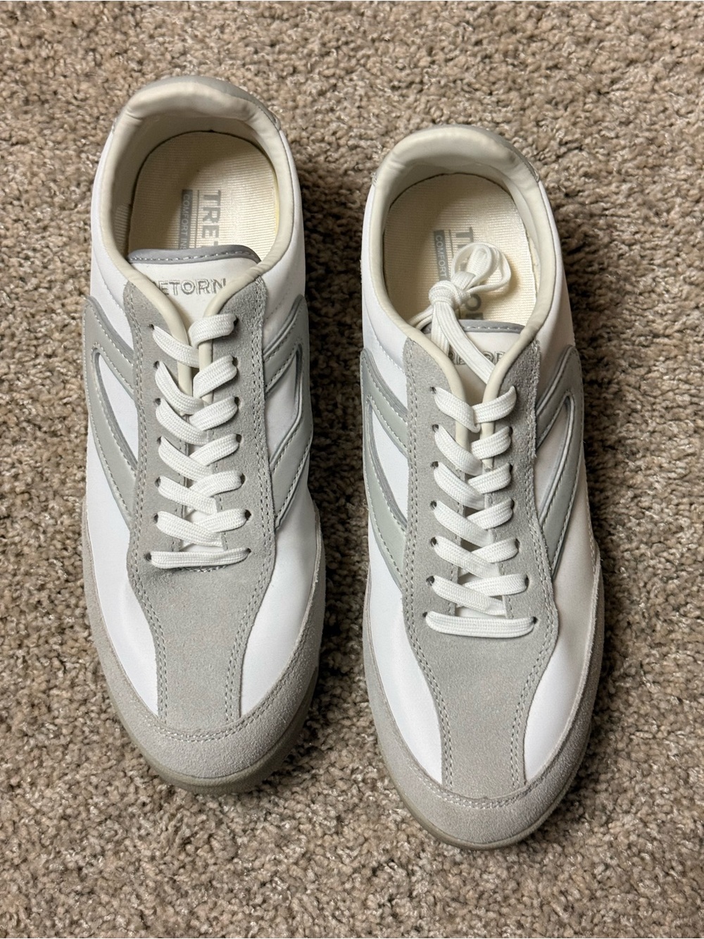 Tretorn - KRISTIN - White and Light Gray Women's Athletic Sneakers - Picture 2 of 6